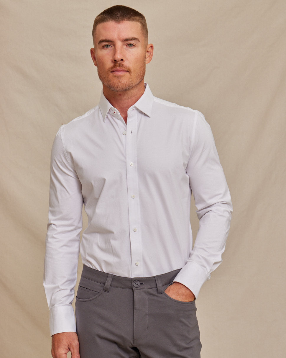 The Voyager - Performante Dress Shirt - White