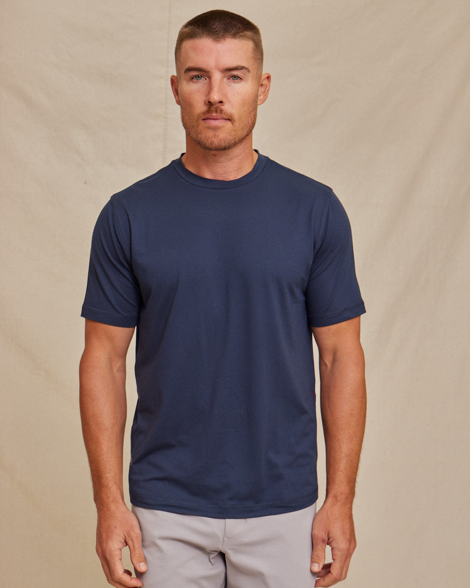 The Voyager - Performance SS Tee - Navy